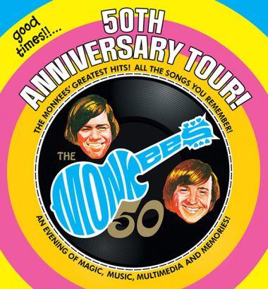 UPDATED: GET VIP PACKAGES AND TICKETS FOR THE MONKEES' 50TH ANNIVERSARY TOUR